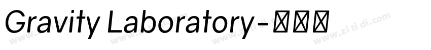Gravity Laboratory字体转换